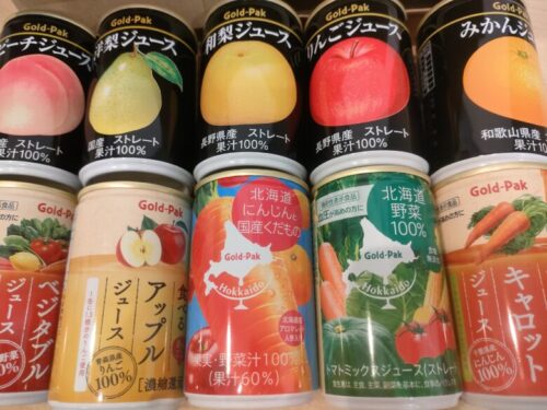 ゴールドパックの缶ジュース10種